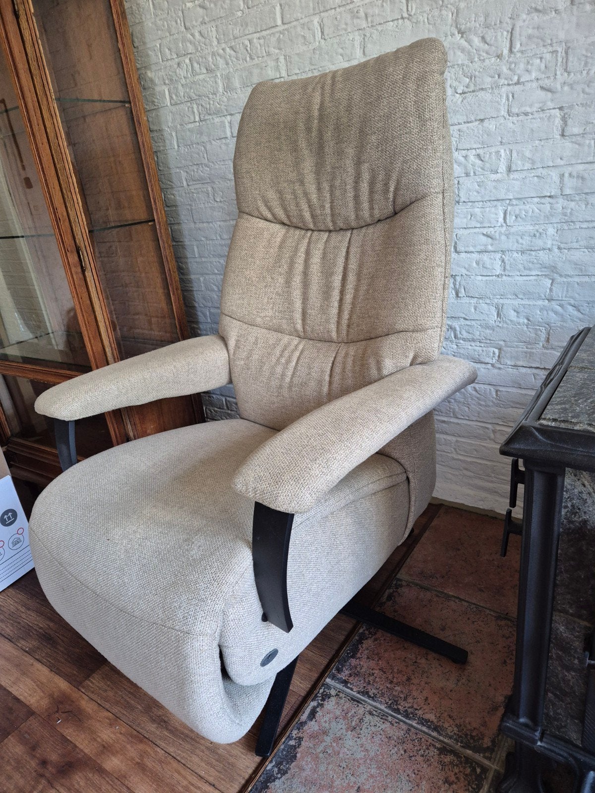 Himolla EasySwing 7050 elektrische relaxfauteuil – 4 functie, Ophalen, Zo goed als nieuw, 75 tot 100 cm, 50 tot 75 cm