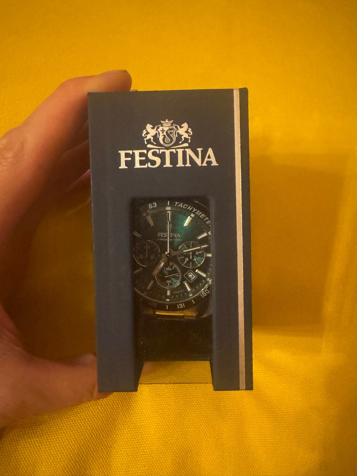 Gloednieuw Festina herenhorloge - perfect cadeau!, Ophalen of Verzenden, Nieuw, Staal, Polshorloge