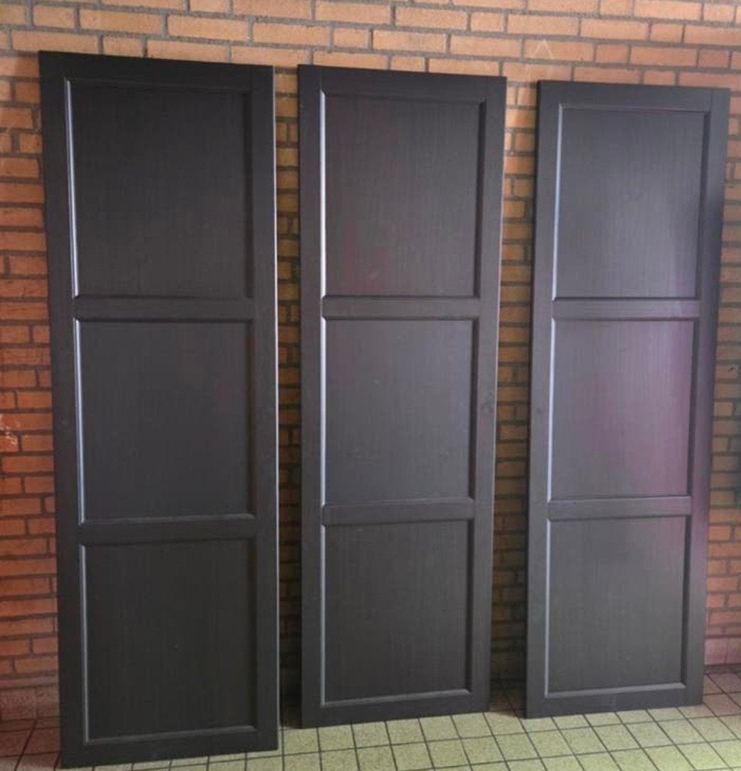 IKEA Besta kastdeuren zwartbruin, Huis en Inrichting, Kasten | Kledingkasten, Ophalen, Minder dan 50 cm, Gebruikt, 100 tot 150 cm