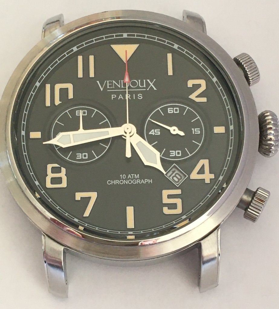 VendouX Paris LR48088 Chronograph, Overige merken, Staal, Polshorloge, Ophalen of Verzenden