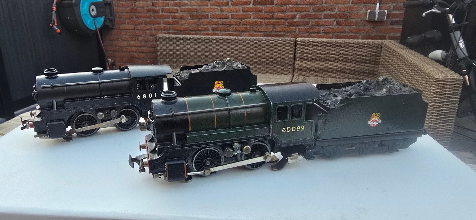 2x TTR british H0 stoomloks met tender, Gebruikt, Trix, Ophalen of Verzenden, Gelijkstroom