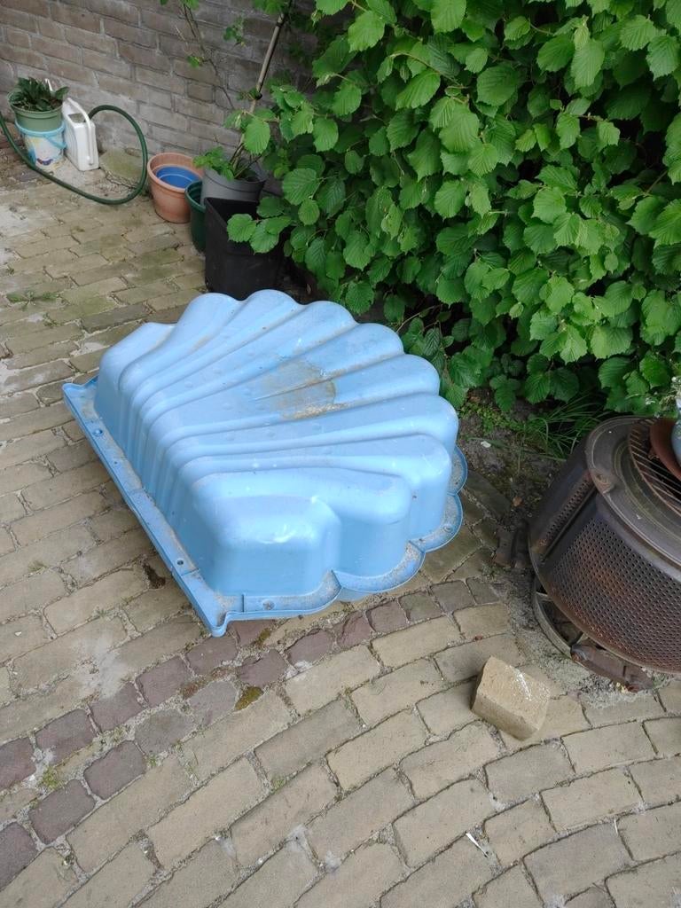 Blauwe schelp  zandbak, Ophalen, Steen of Klei, Blauw, Minder dan 5 m²