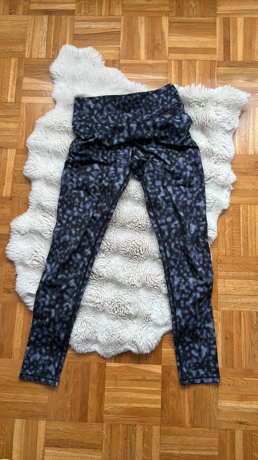 H&M Move lange gym- sportbroek zwart/blauw meisjes mt158-164, Ophalen of Verzenden, Zo goed als nieuw, Meisje, Sport- of Zwemkleding