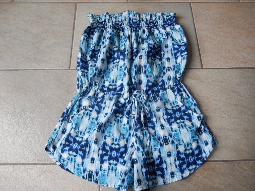 Zomerse Jumpsuit met Tie-Dye Print - Maat M, Kleding | Dames, Jumpsuits, Maat 38/40 (M), Atmosphere, Blauw, Ophalen of Verzenden