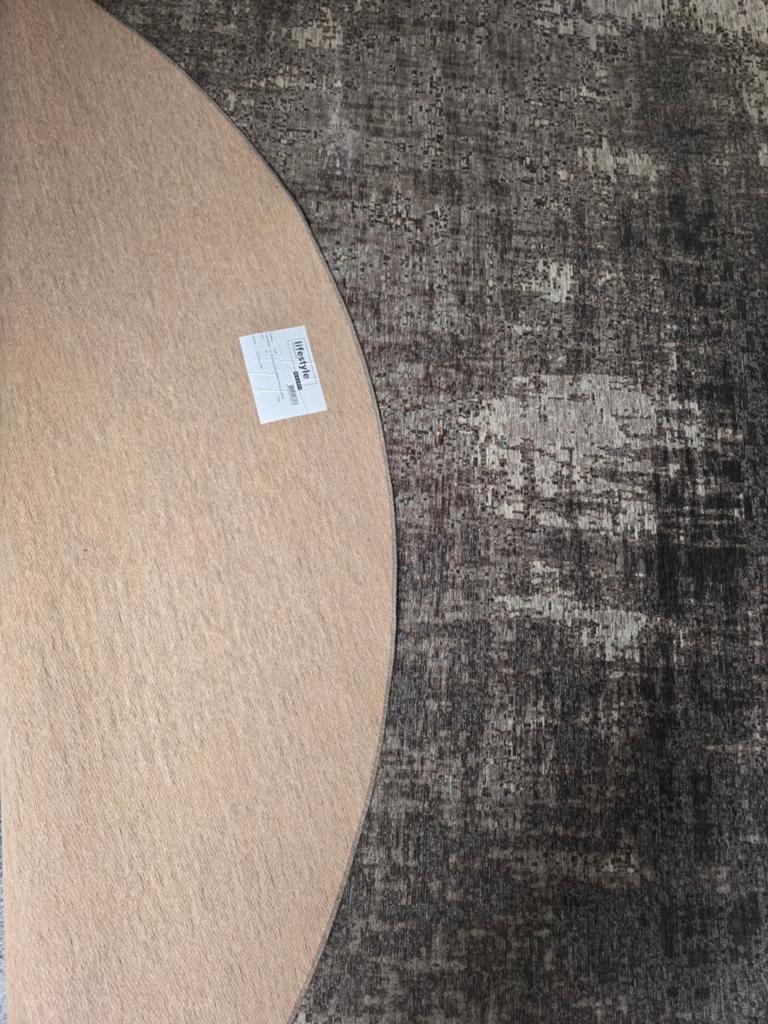 Lifestyle by Karpi Rond Vloerkleed Rubi Grijs 250 cm, Ophalen, Modern, Sfeervol, Rond, 200 cm of meer