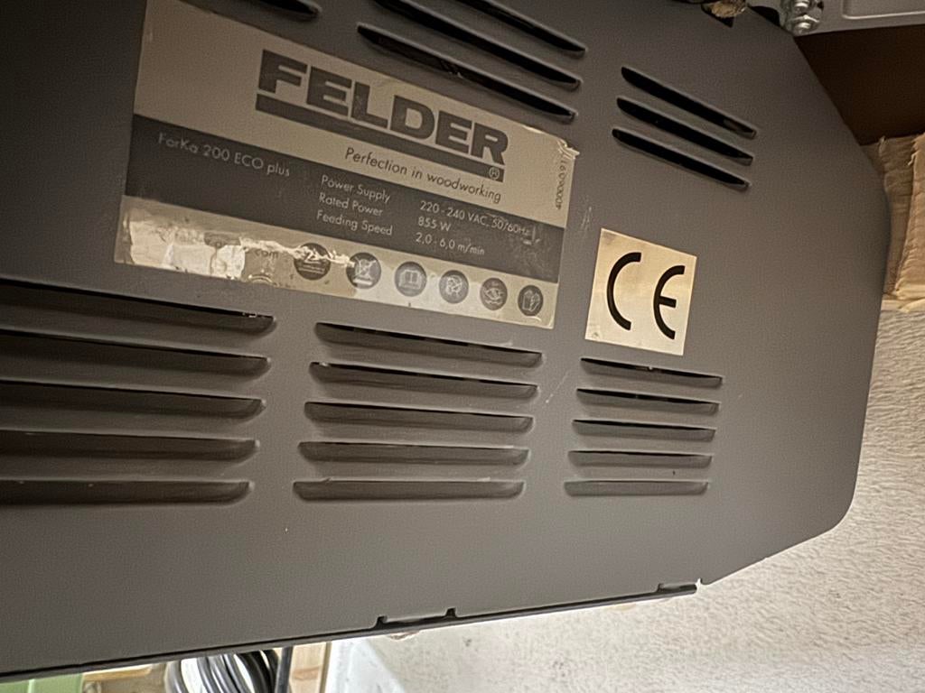 Felder ForKa 200 ECO plus Kantenaanlijmmachine, Ophalen, Zo goed als nieuw, Elektrisch, Overige soorten