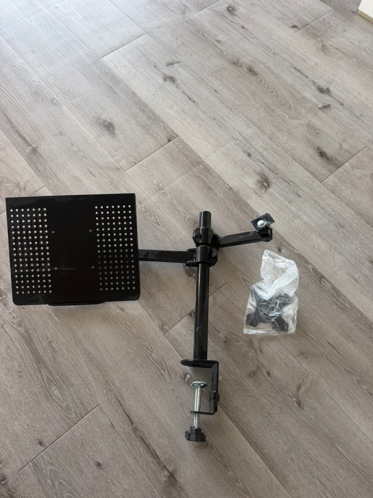 computerarm en laptop standaard, Ophalen, Gebruikt