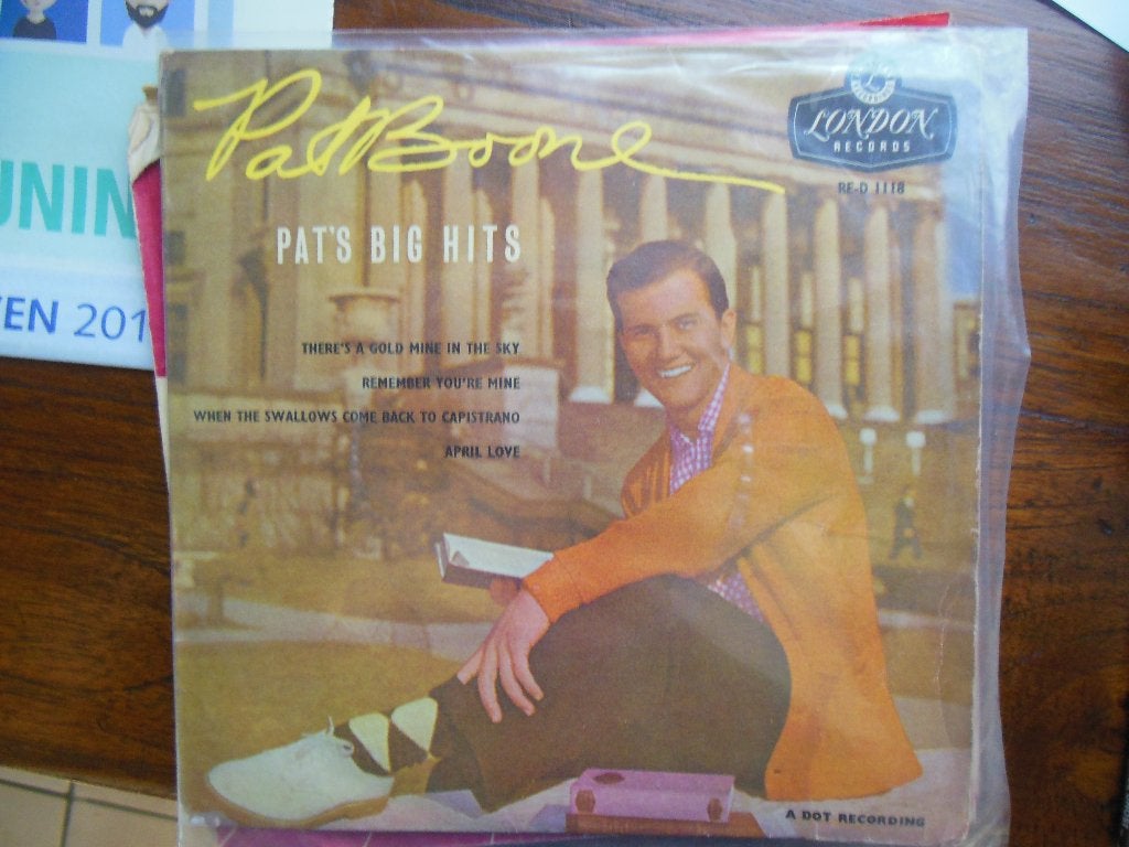 single ep pat boone 45rpm jukebox vinyl london records 7inch, Originele persing, 7 inch, Ophalen of Verzenden, Zo goed als nieuw