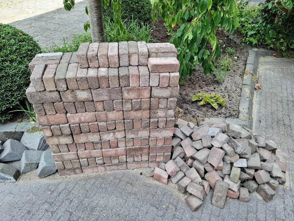 betonklinkers, Tuin en Terras, Tegels en Klinkers, Ophalen, Gebruikt, Klinkers, Minder dan 5 m²