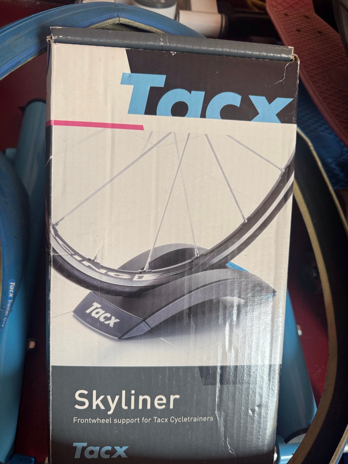 Tacx Skyliner voorwielsteun en Tacx fietstrainer, Ophalen, Gebruikt, Overige typen, Kunststof