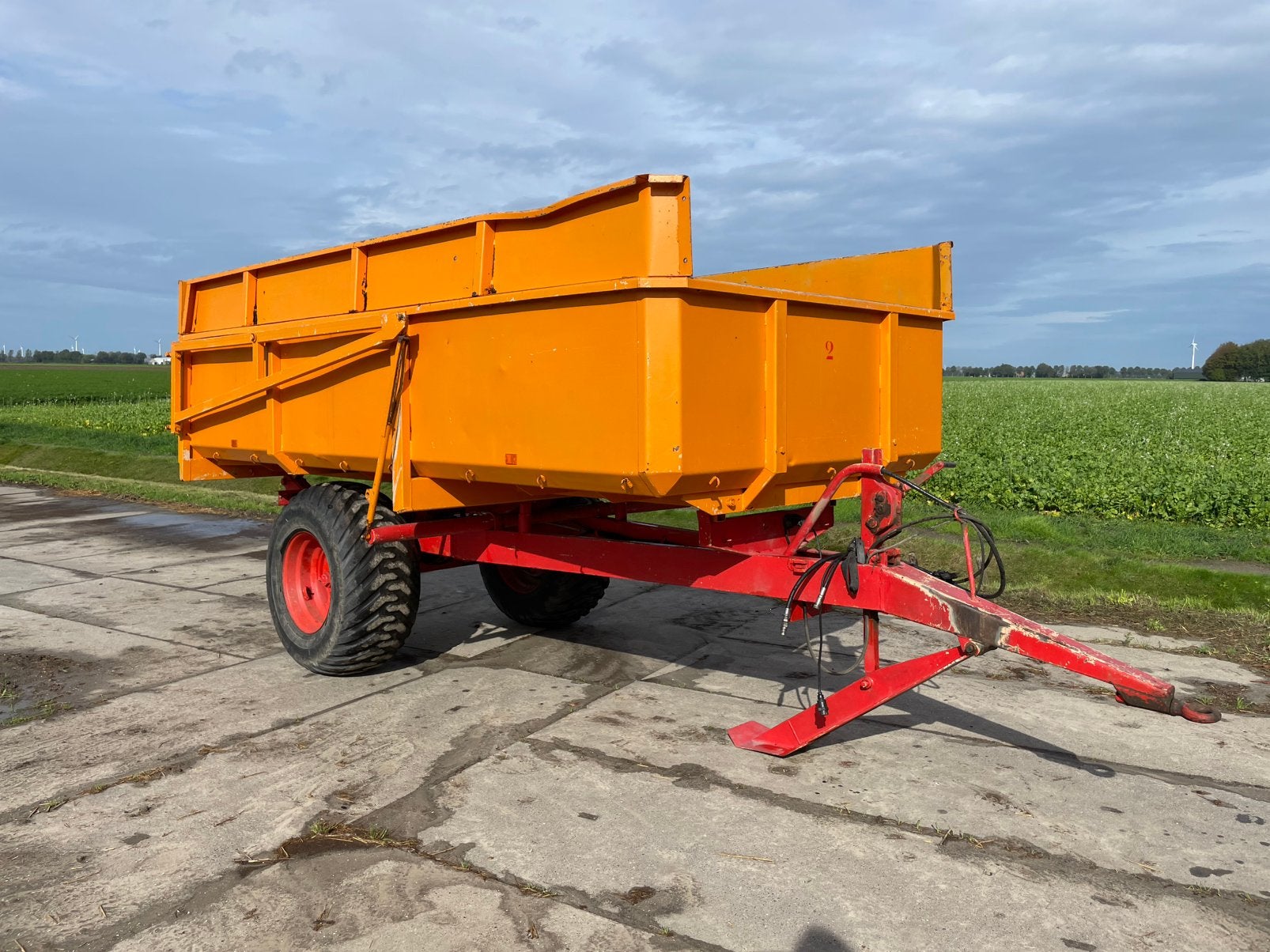 Miedema 8 tons kieper, Ophalen, Transport