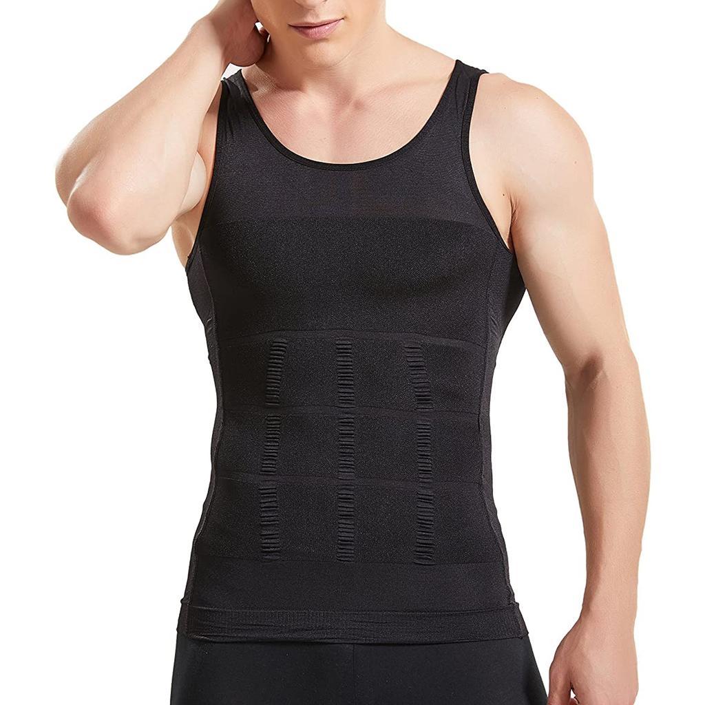 XXL Men’s Compression Tank Tops – Black & White, Ophalen of Verzenden, Zo goed als nieuw, Overige maten, Zwart