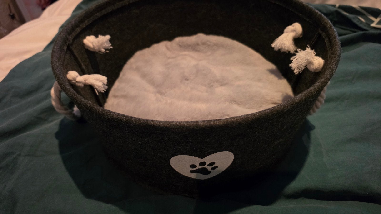 Splinternieuw! Luxe Vilten Dierenmand met Kussen, Ophalen of Verzenden, Nieuw, Overige
