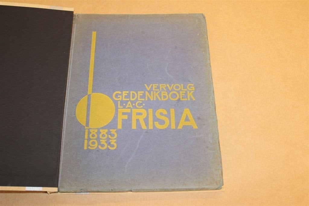 Gedenkboek LAC Frisia 1883-1933 !!, Ophalen of Verzenden, Zo goed als nieuw, Poster, Plaatje of Sticker