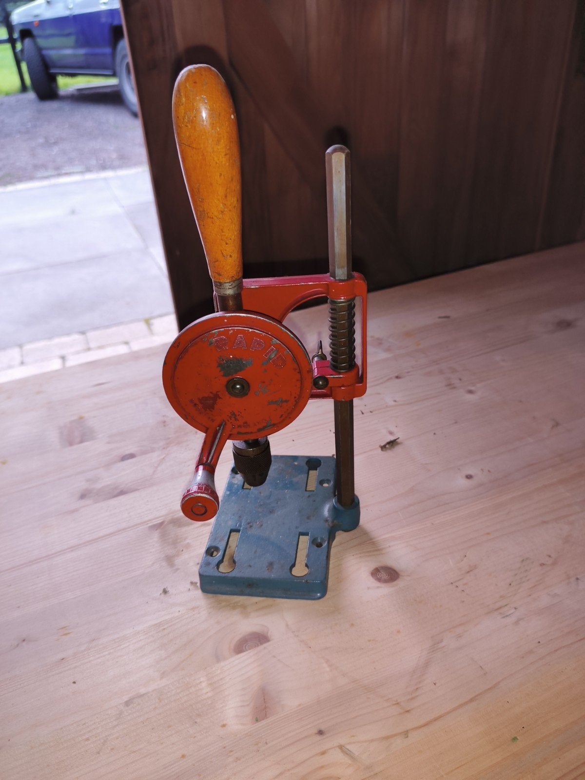 Vintage Han Kolomboormachine - Functioneel en Decoratief, Ophalen of Verzenden, Gebruikt, Minder dan 400 watt, Kolomboormachine