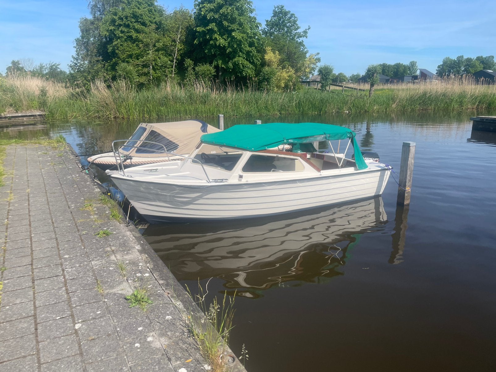 Herwa 16 met trailer en 25 pk 4-takt motor, Overige merken, Gebruikt, Buitenboordmotor, Sloep