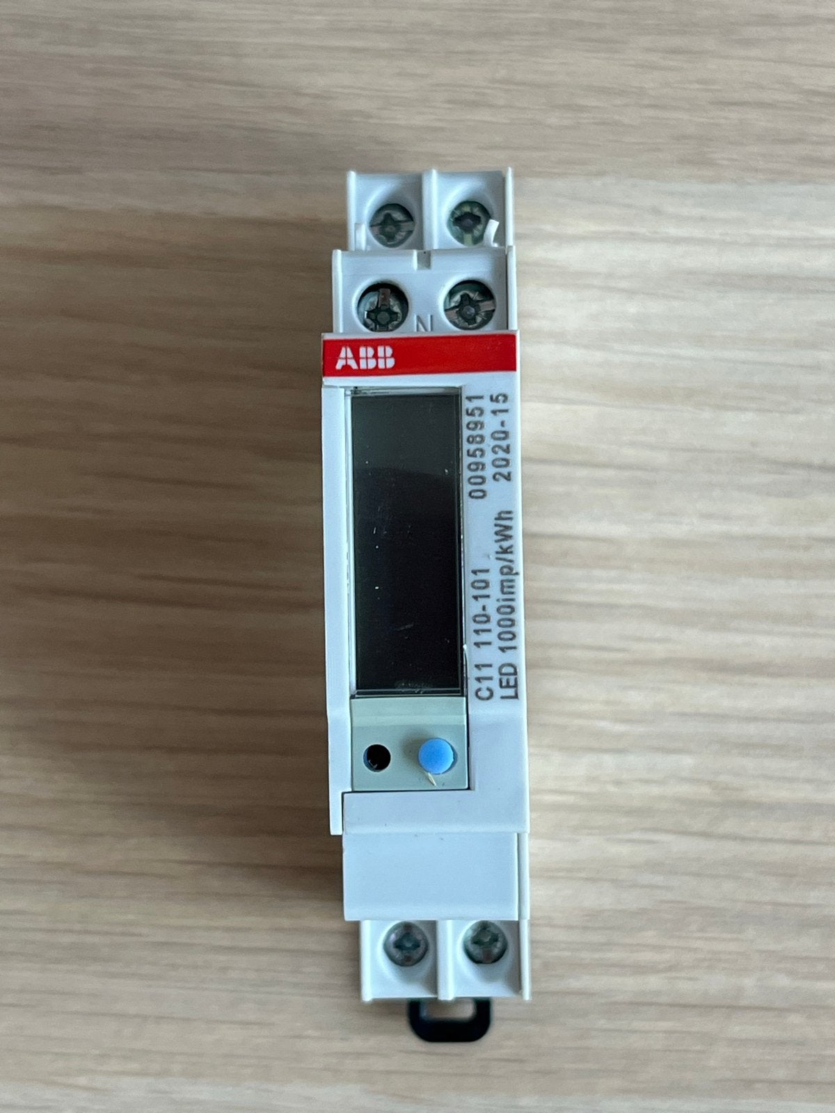ABB 1-fase KWH meter C11 110-101 MID-keur DIN-rail, Ophalen of Verzenden, Gebruikt, ABB, Overige typen