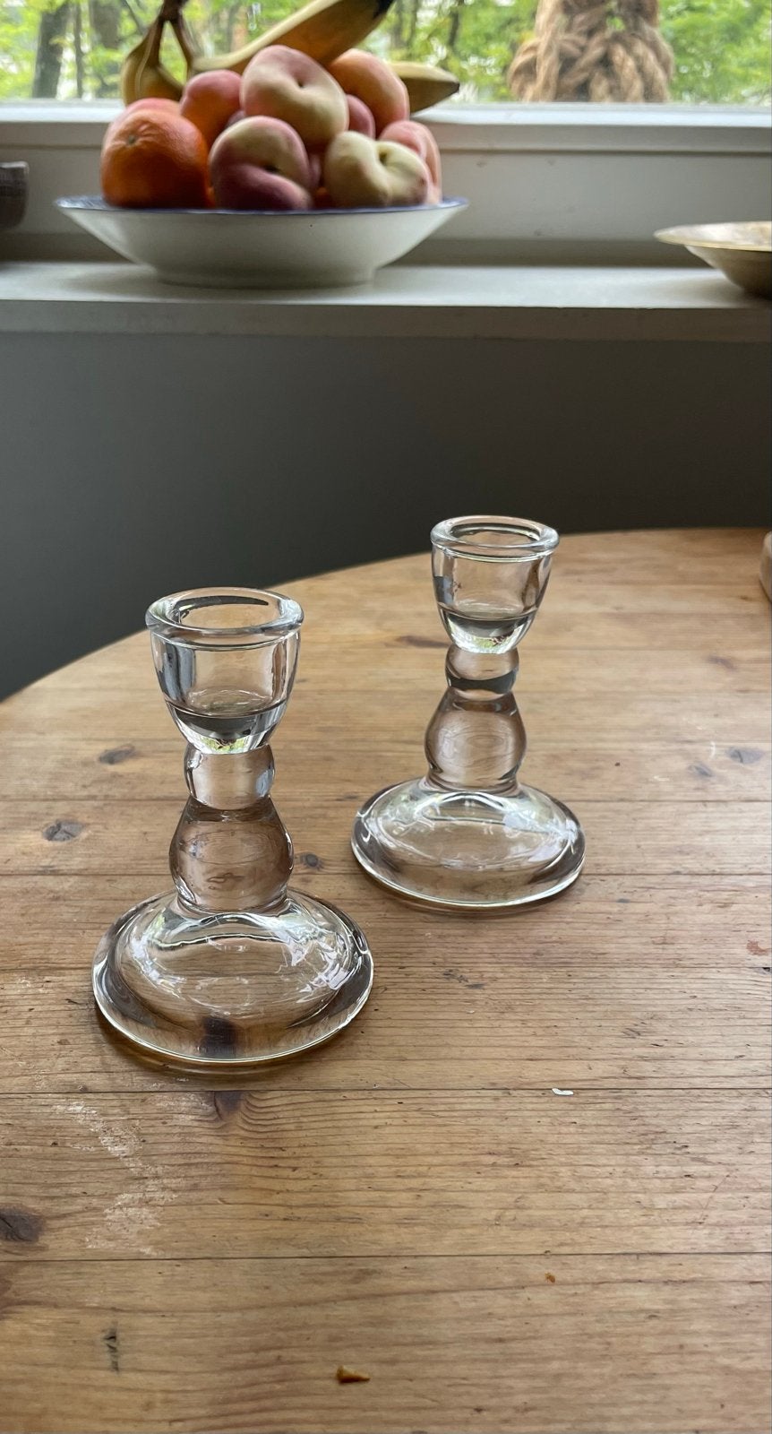 Set van 40 glazen kandelaars - Vintage stijl, Ophalen of Verzenden, Zo goed als nieuw, Glas, Kandelaar