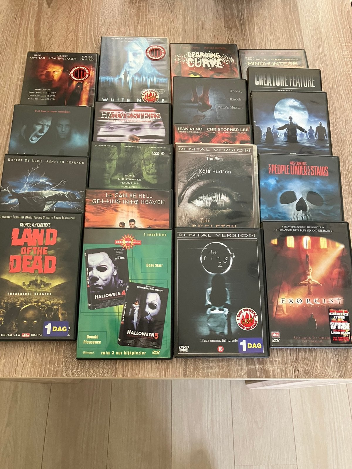 19 horrorfilms., Cd's en Dvd's, Dvd's | Horror, Ophalen of Verzenden