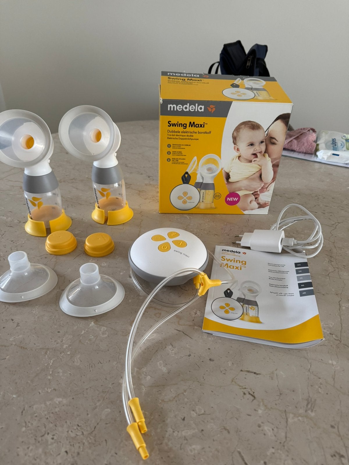 Maxi swing dubbele elektrische borstkolf, Ophalen, Gebruikt, Borstkolf