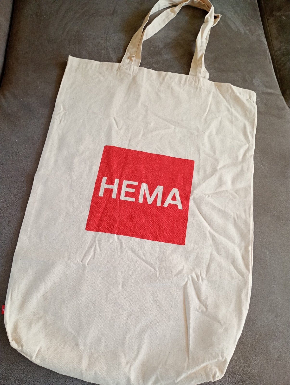 nieuwe linnen Hema tas GROOT, Ophalen of Verzenden, Nieuw, Wit, Shopper