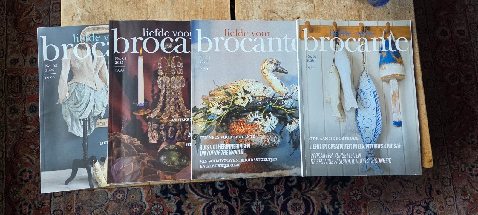 4 x tijdschrift liefde voor Brocante 2025 / 2026, Ophalen of Verzenden