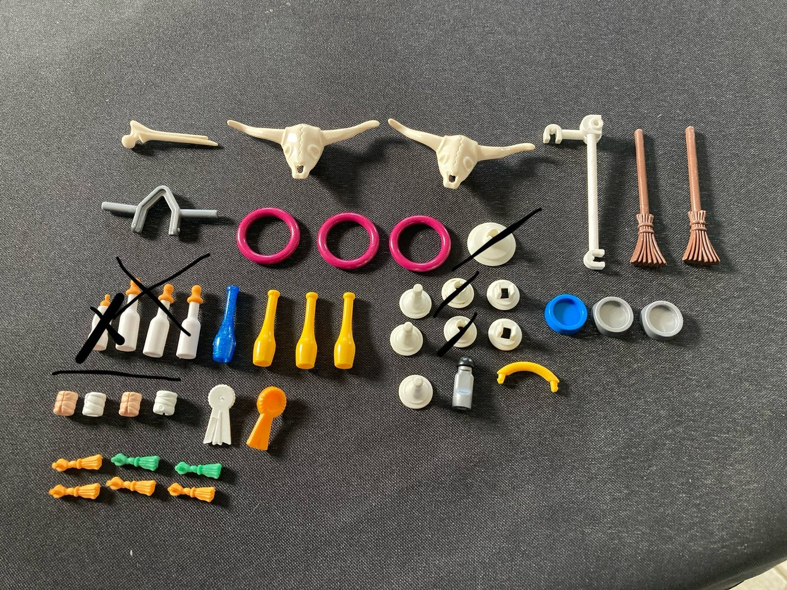 Playmobil ringen, kegels ed…, Ophalen of Verzenden, Zo goed als nieuw
