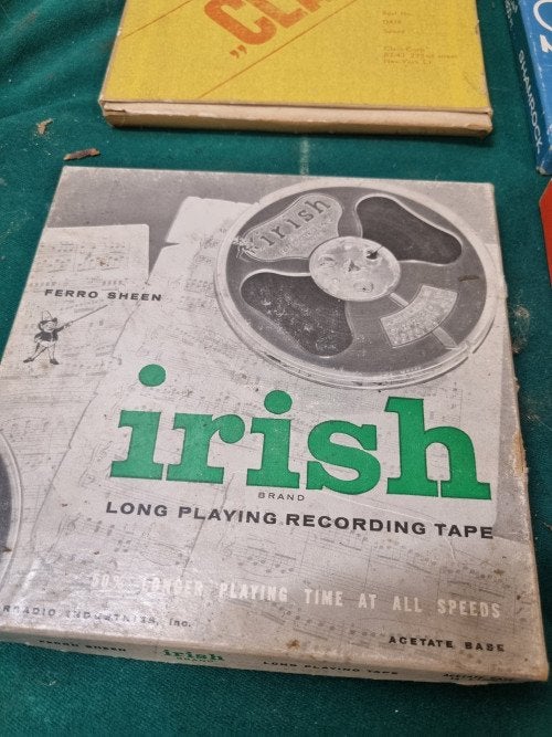 geluidsbanden vintage irish claro shamrock agfa, Verzamelen, Ophalen of Verzenden