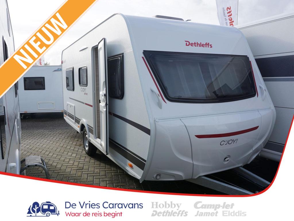 Dethleffs C'Joy Active 460 LE incl.active-pakket, Caravans en Kamperen, Caravans, Overige typen, Bedrijf, Treinzit, Tot en met 3