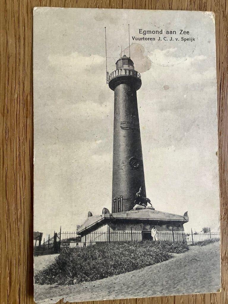 Egmond aan Zee, vuurtoren J. van Speijk, Ophalen of Verzenden, Voor 1920, Noord-Holland