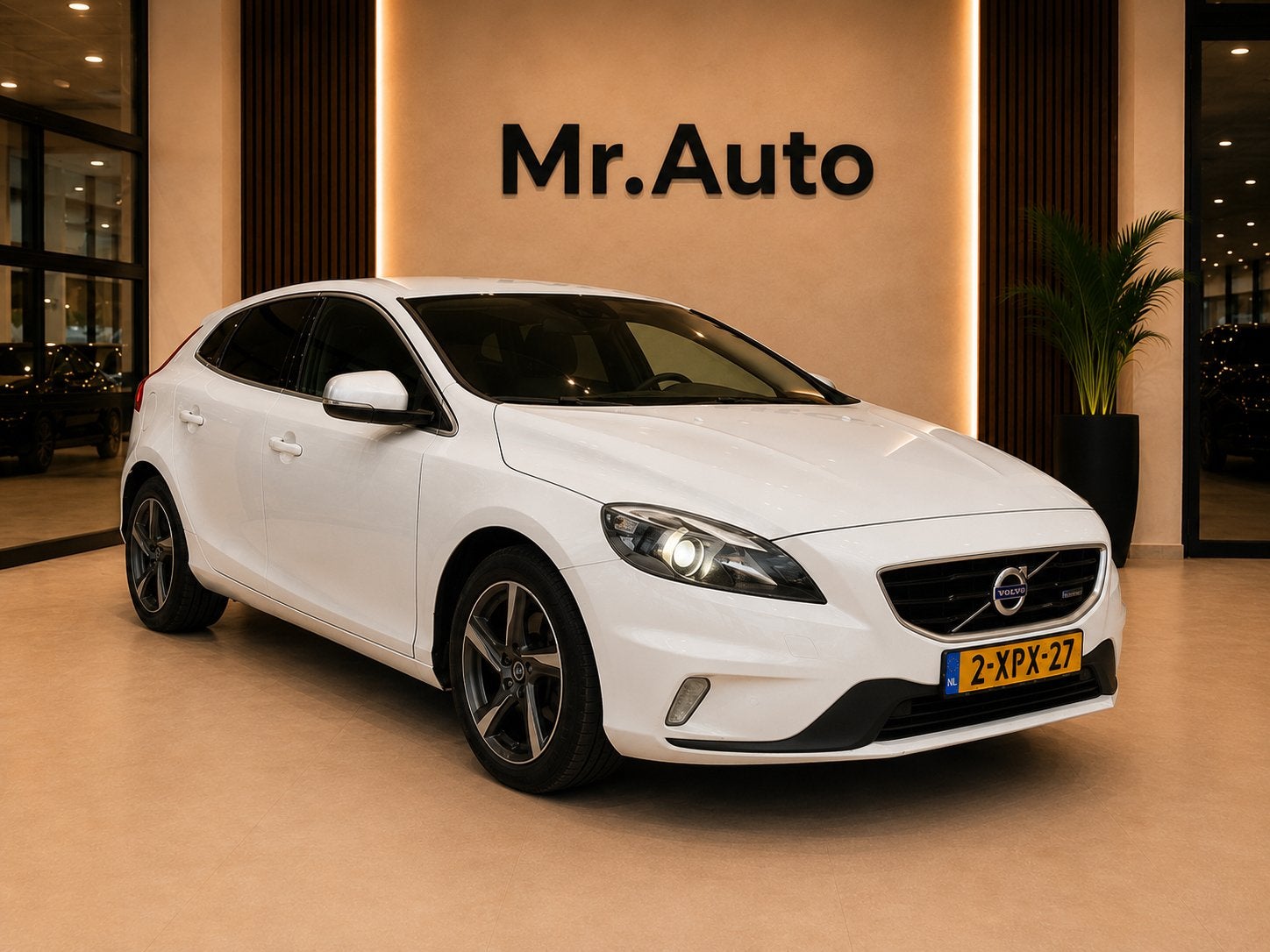 Volvo V40 2.0 D4 R Design/Pano/Xenon 190PK 2014 Wit, Auto's, Voorwielaandrijving, Euro 5, Zwart, Wit