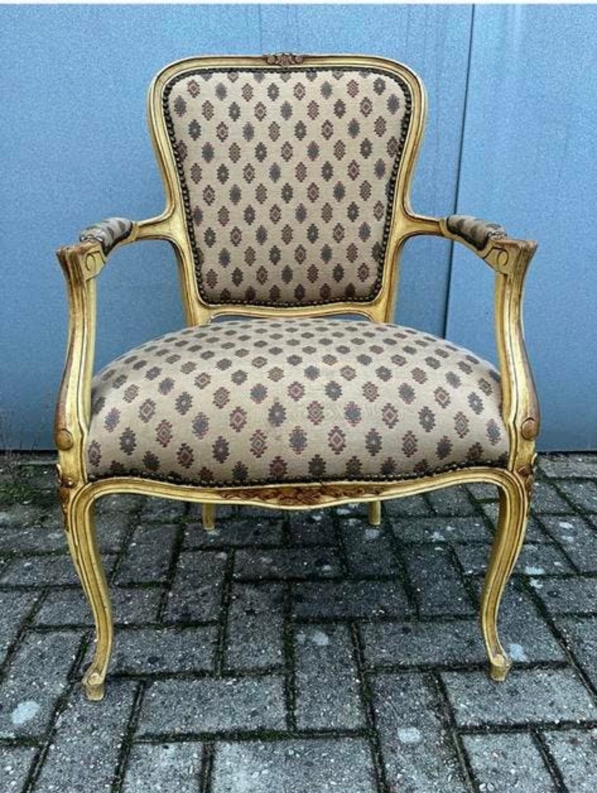 Brocant stoeltje,louis XV1 barok stoel,franse stijl stoel, Verzenden