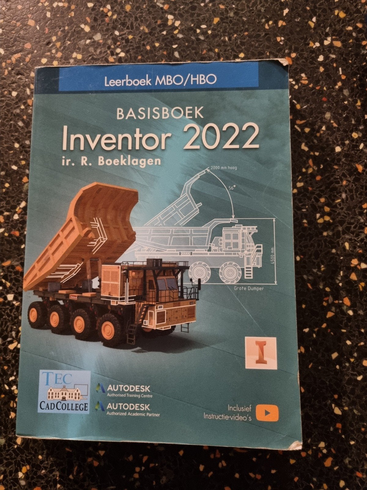 Leerboek Inventor 2022 Basisboek MBO/HBO, Ophalen of Verzenden, Zo goed als nieuw, MBO, Ir. R. Boeklagen