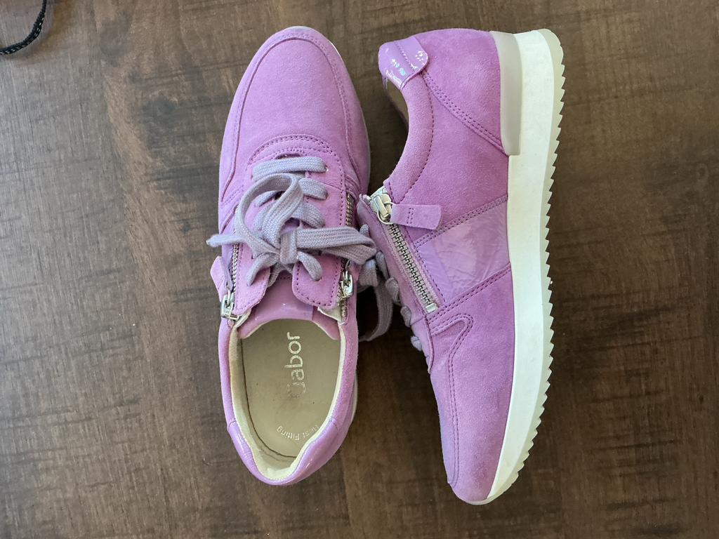 Nieuwe lila suede sneakers, Gabor, maat 37, Overige kleuren, Nieuw, Ophalen of Verzenden, Sneakers of Gympen