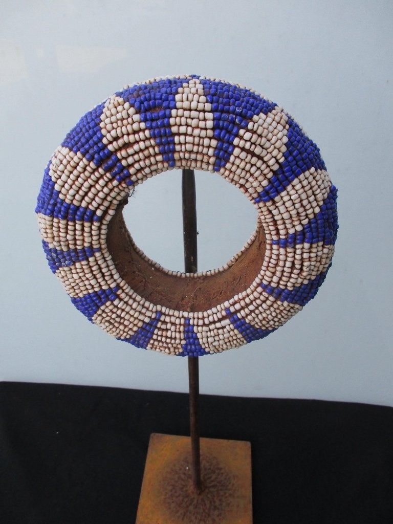 260806 - Old Afrikaans Bamun Bracelet with beads - Cameroon., Antiek en Kunst, Ophalen of Verzenden