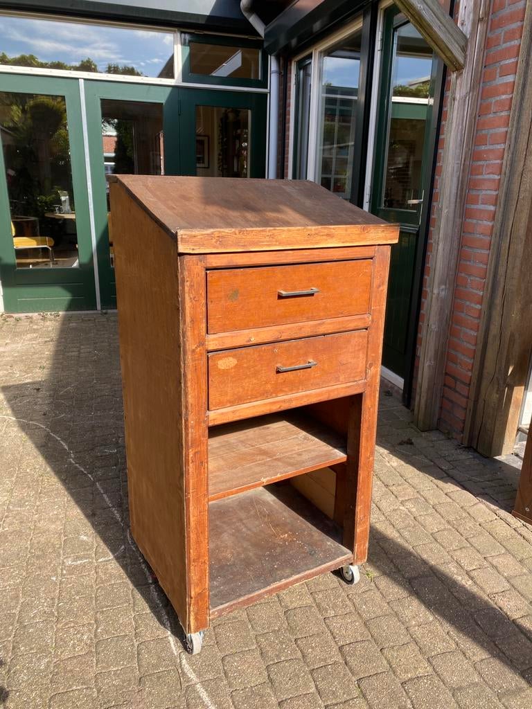 Lessenaar op wielen, Ophalen