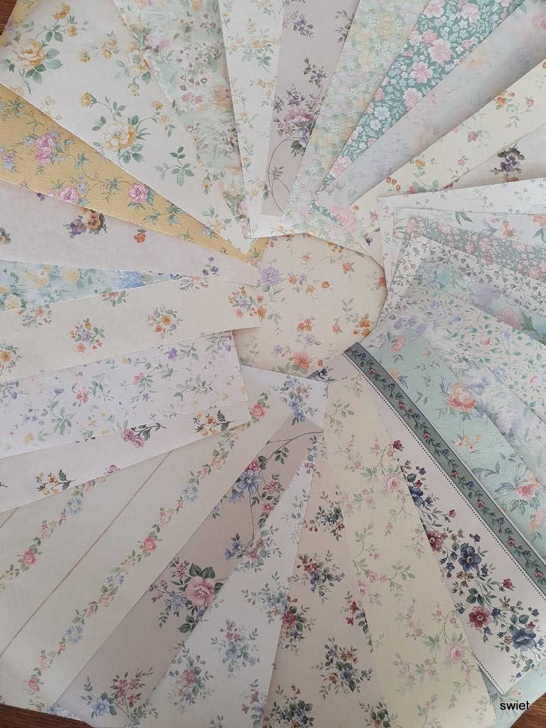 13298 DIY scrapbook papier vintage behang retro swiet, Ophalen of Verzenden