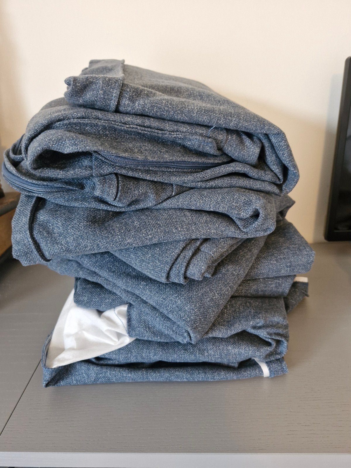 Ikea Kivik hoes 3 zits gunnared blauw, Ophalen of Verzenden, Zo goed als nieuw
