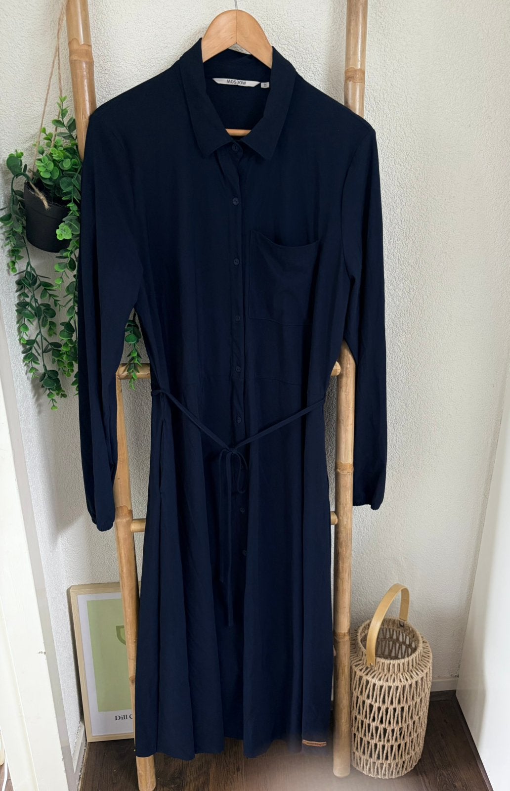 Moscow lange travelstof jurk maat xxl, Kleding | Dames, Jurken, Blauw, Maat 42/44 (L), Ophalen of Verzenden, Zo goed als nieuw