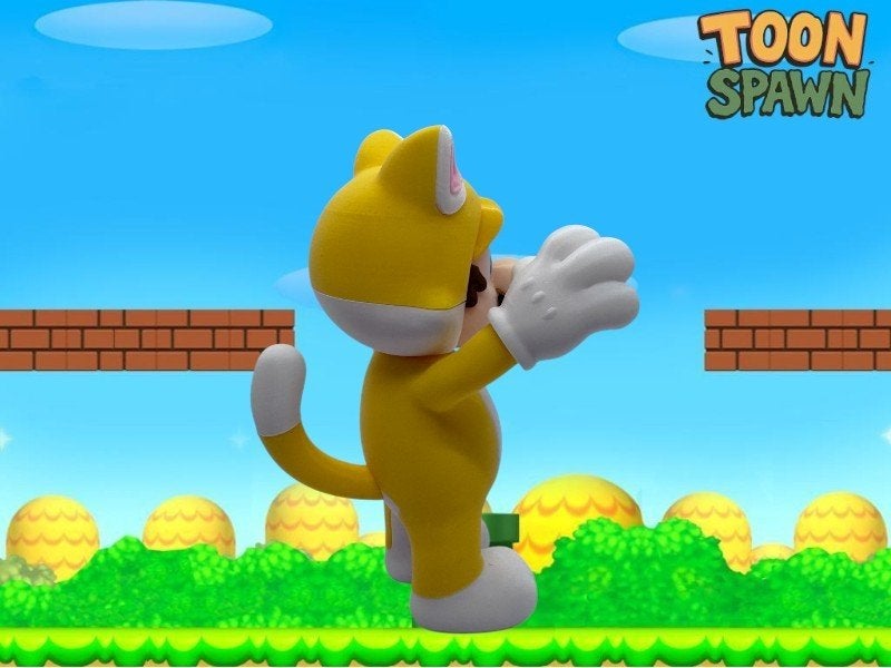 Cat Mario – 16 cm – Super Mario Figuur, Ophalen of Verzenden, Nieuw, Overige typen
