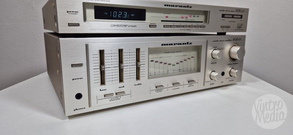 Marantz PM450 Versterker + ST520 Tuner | Stereo | Vintage, Overige merken, Tuner of Radio, Refurbished, Losse componenten