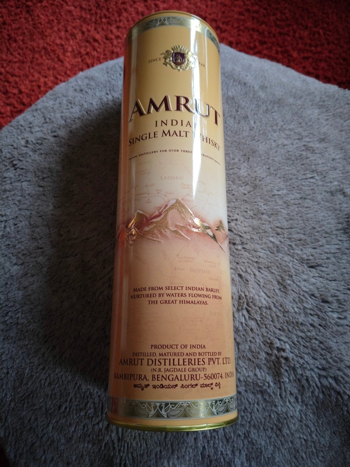 Blik van AMRUT, Idian Single Malt Whisky., Verzamelen, Ophalen of Verzenden, Nieuw