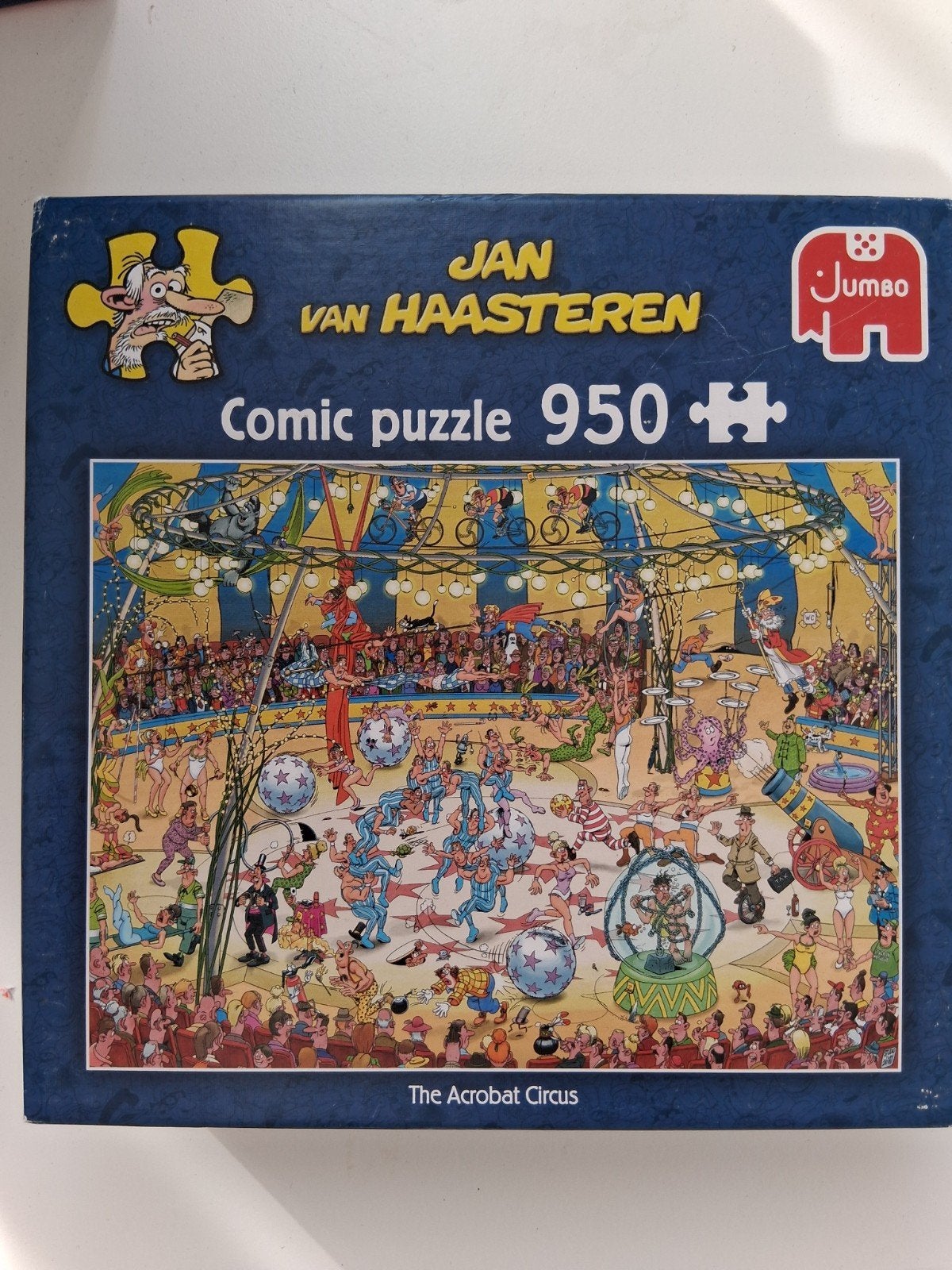Jan van Haasteren Comic Puzzle - The Acrobat Circus 950, Ophalen of Verzenden, Meer dan 50 stukjes, Zo goed als nieuw, 6 jaar of ouder
