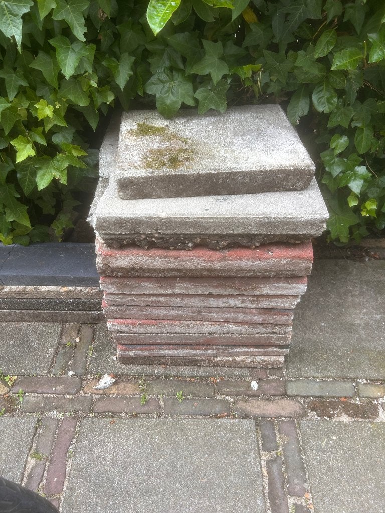Stoeptegels, Ophalen, Gebruikt, Minder dan 5 m², Beton