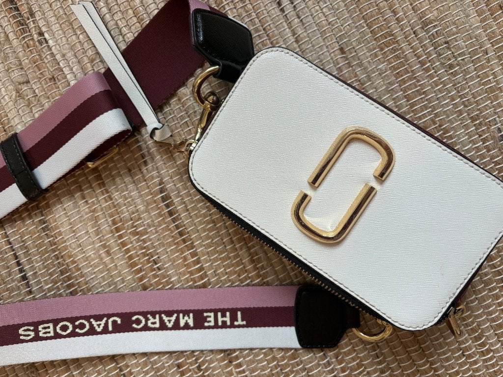 Marc Jacobs Snapshot Bag, Ophalen of Verzenden, Zo goed als nieuw, Wit, Schoudertasje