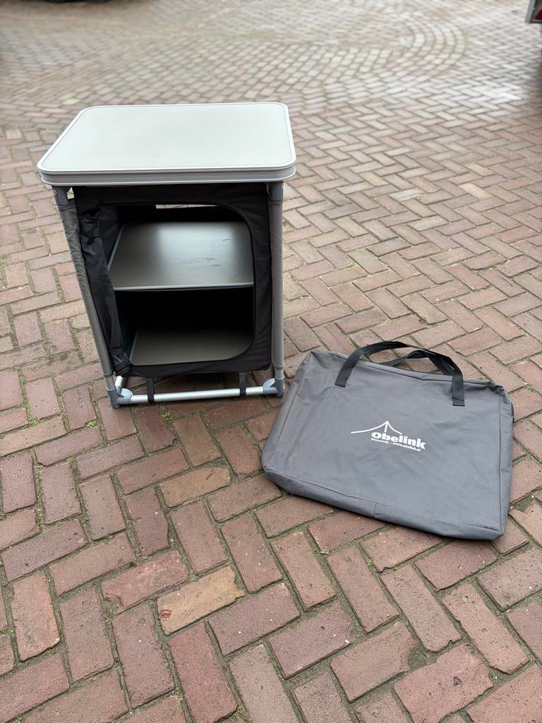 Handige Campingkast met Opbergtas - Obelink, Ophalen, Zo goed als nieuw