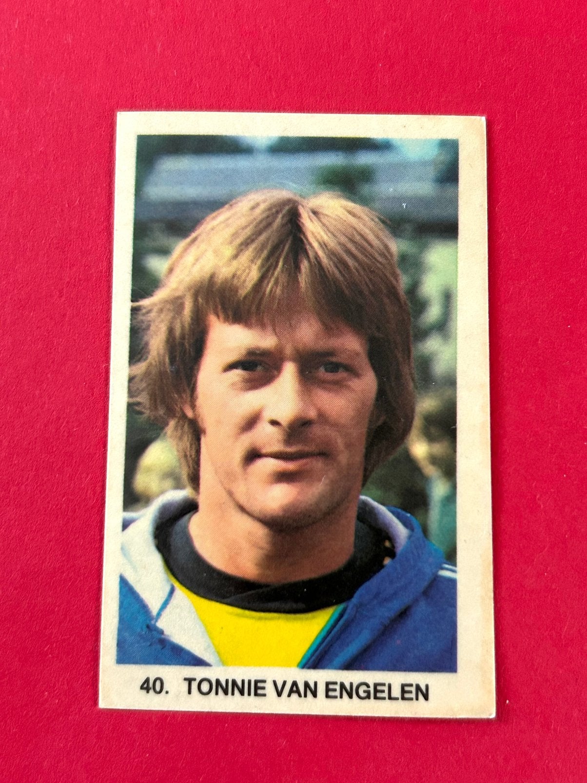 Vanderhout 1979/80 Tonnie van Engelen Feyenoord #40 sticker, Verzenden, Gebruikt, Feyenoord, Poster, Plaatje of Sticker