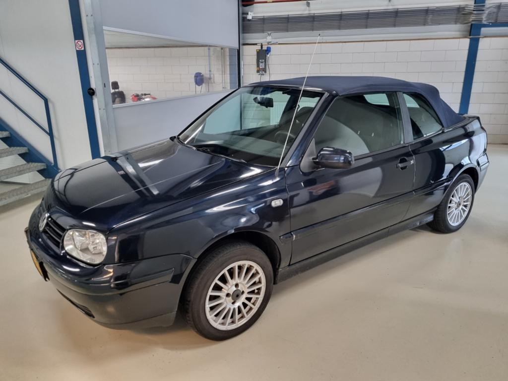 Volkswagen Golf Cabriolet 2.0, Auto's, Stof, Zwart, 4 cilinders, Cabriolet