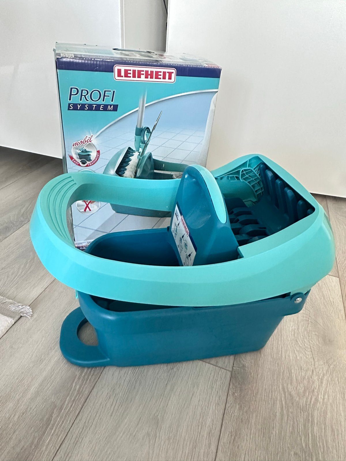 Leifheit Profi System Dweilemmer met pers - Nieuwstaat, Ophalen, Dweilemmer, -bak, of -wagen