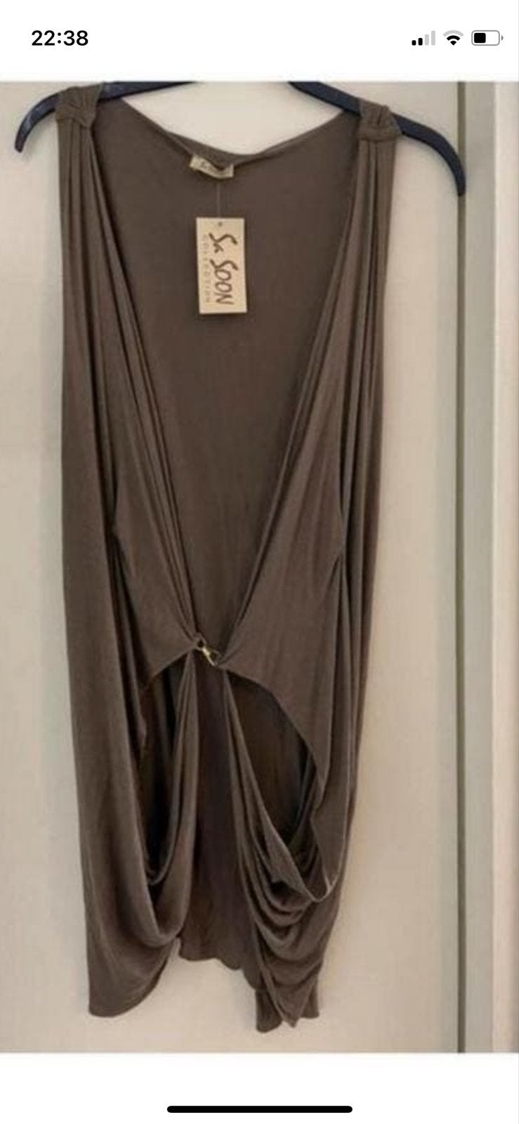 Sa Soon Collection mouwloze top, maat S .nieuw met kaartje, Kleding | Dames, Ophalen, Bruin, Nieuw, Maat 36 (S)